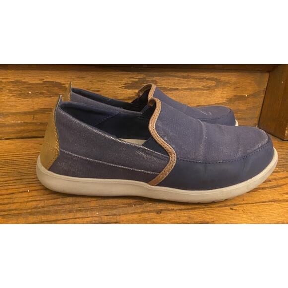 Crocs Santa Cruz Loafers Slip On Shoes Men’s 10 Dark Gray - Picture 1 of 8